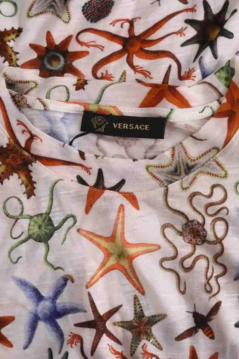 T-shirt Versace Blanc en Coton