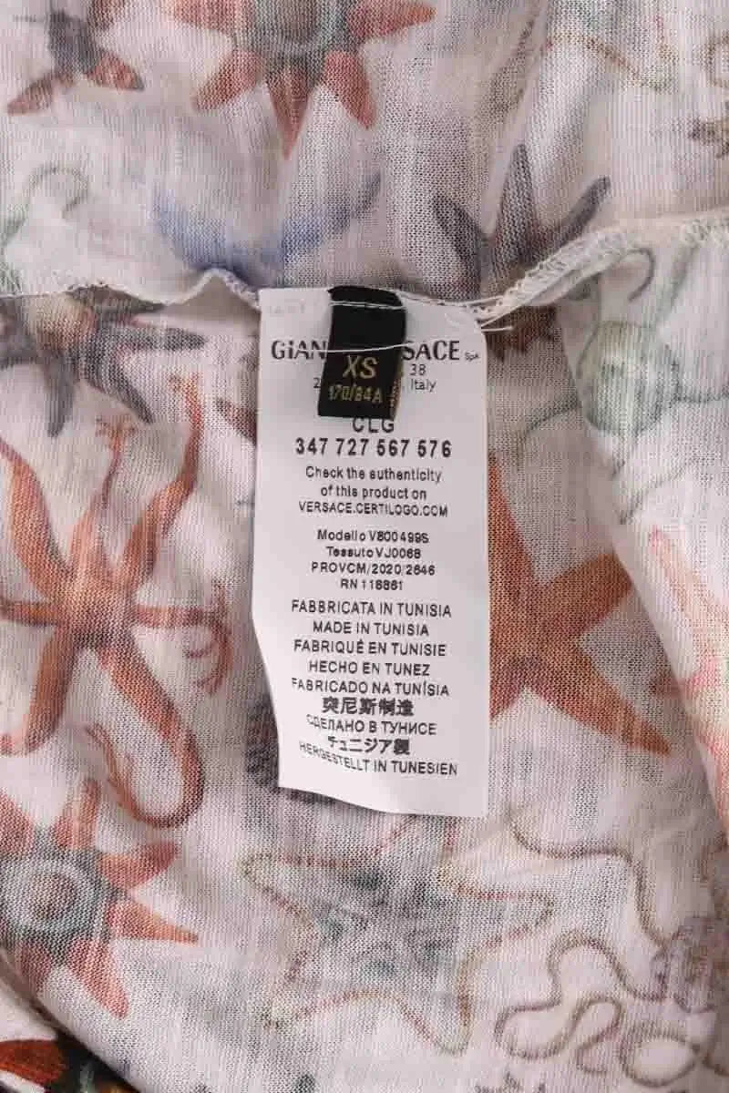 T-shirt Versace Blanc en Coton