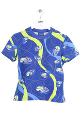 T-shirt Versace Bleu en Coton, taille S - Seconde Main
