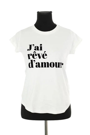 T-shirt Zadig & Voltaire Blanc en Coton, taille XS - Seconde Main