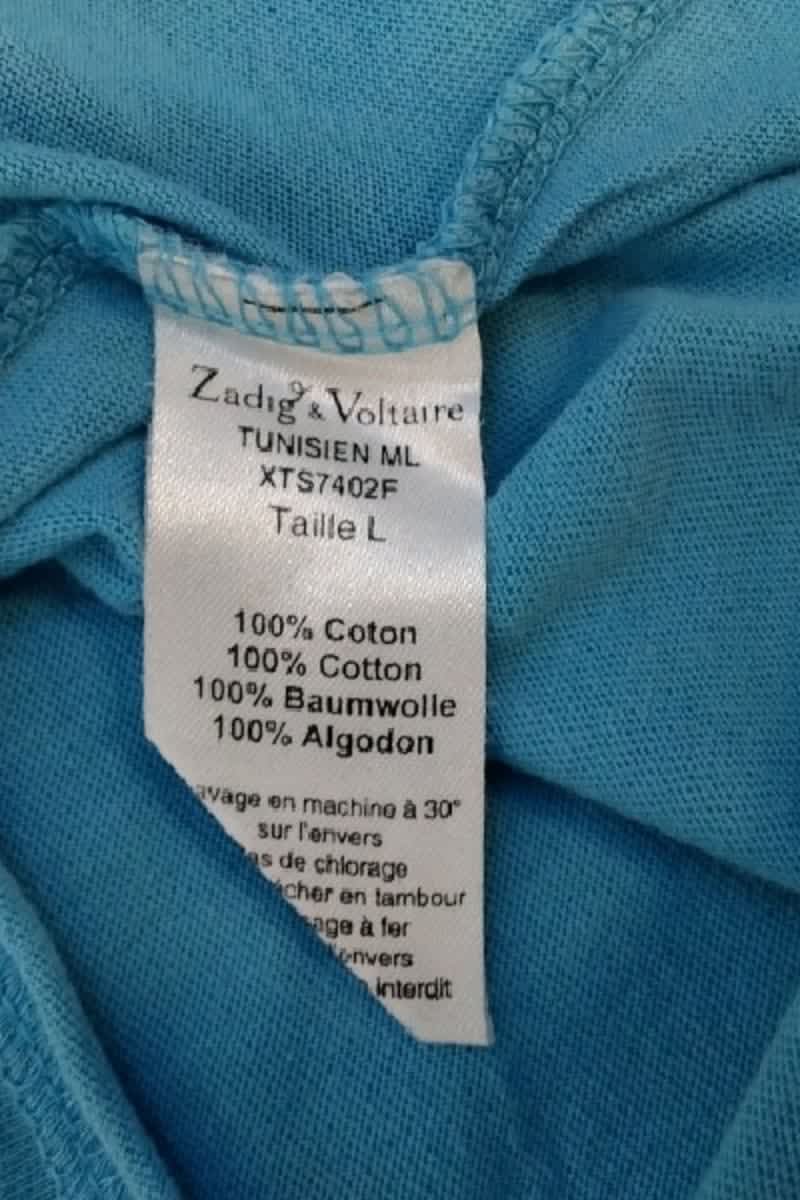 T-shirt Zadig & Voltaire Bleu en Coton