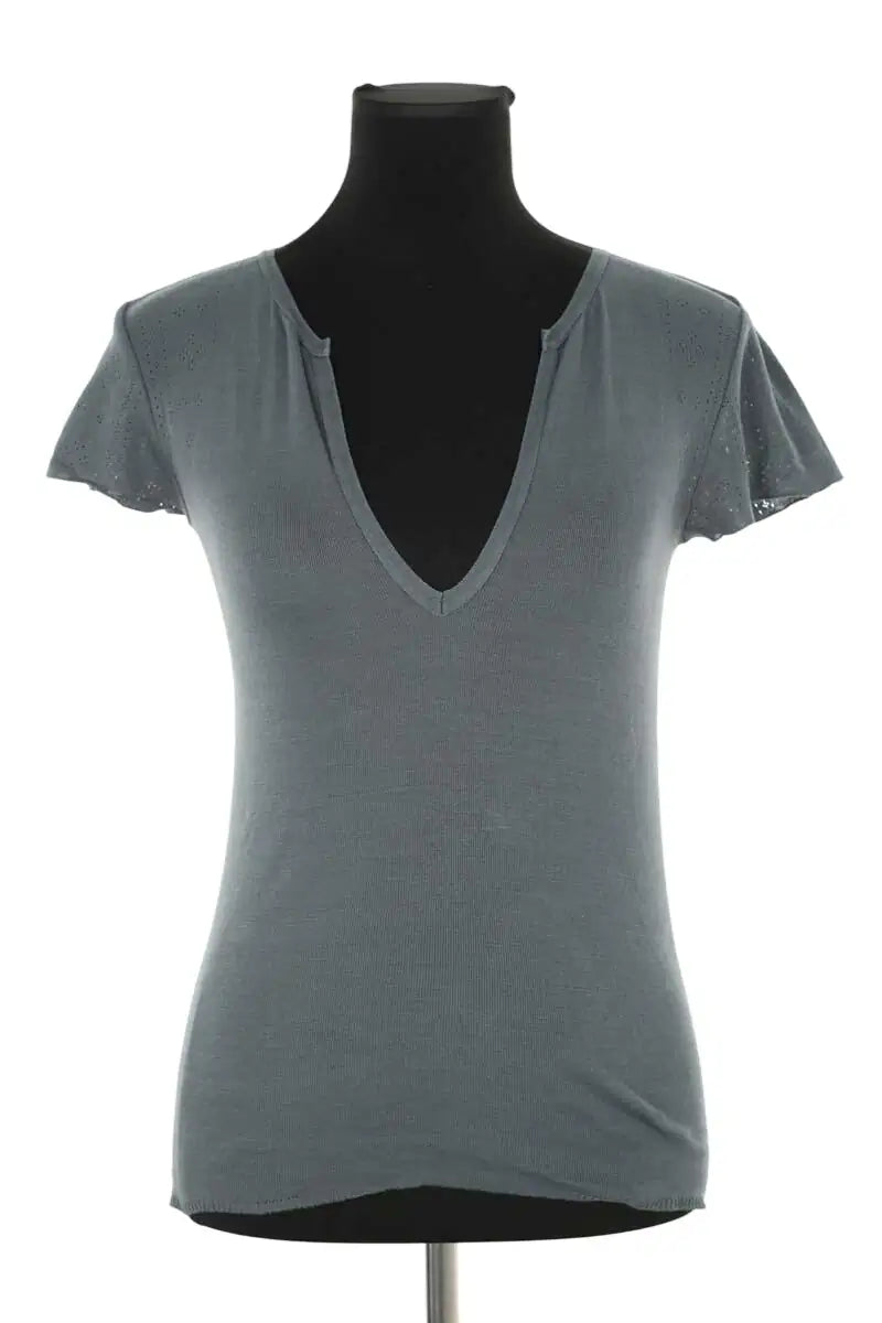 T-shirt Zadig & Voltaire Gris en Coton, taille S - Seconde Main
