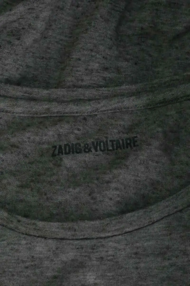 T-shirt Zadig & Voltaire Gris en Synthétique