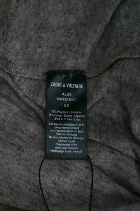 T-shirt Zadig & Voltaire Gris en Synthétique