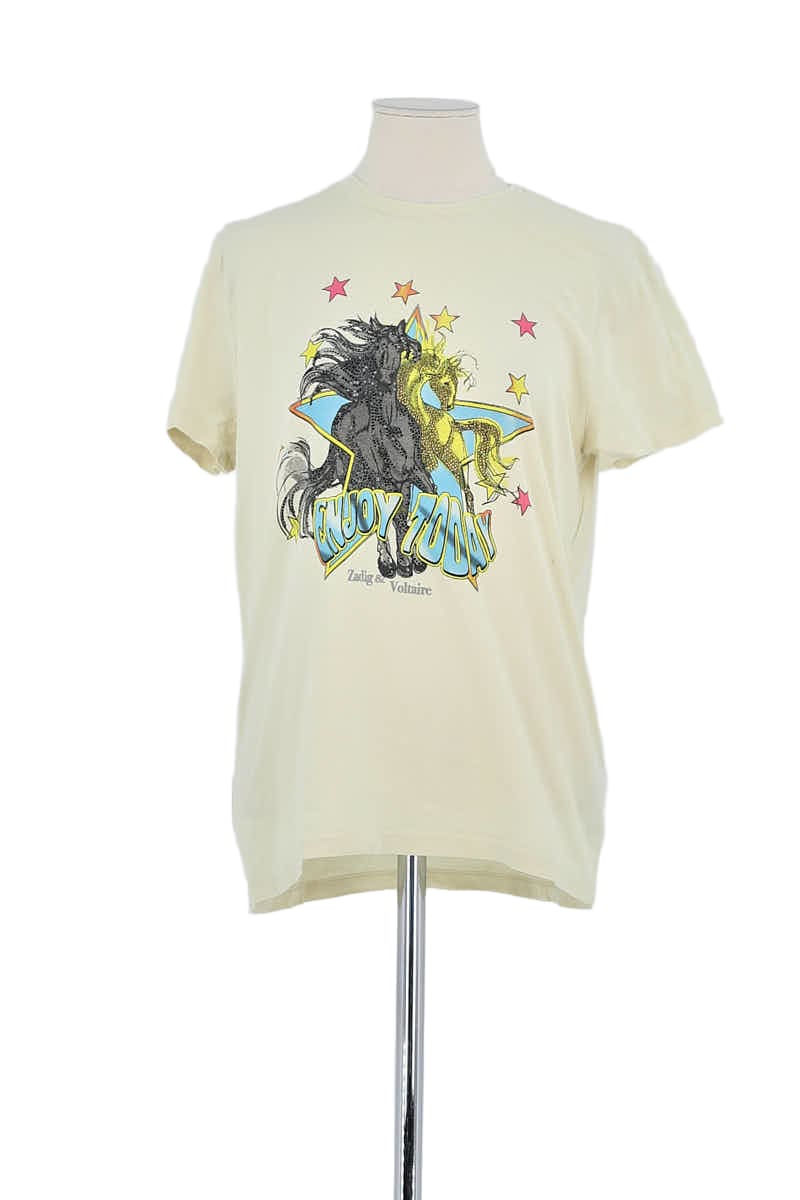 T-shirt Zadig & Voltaire Jaune en Coton, taille S - Seconde Main