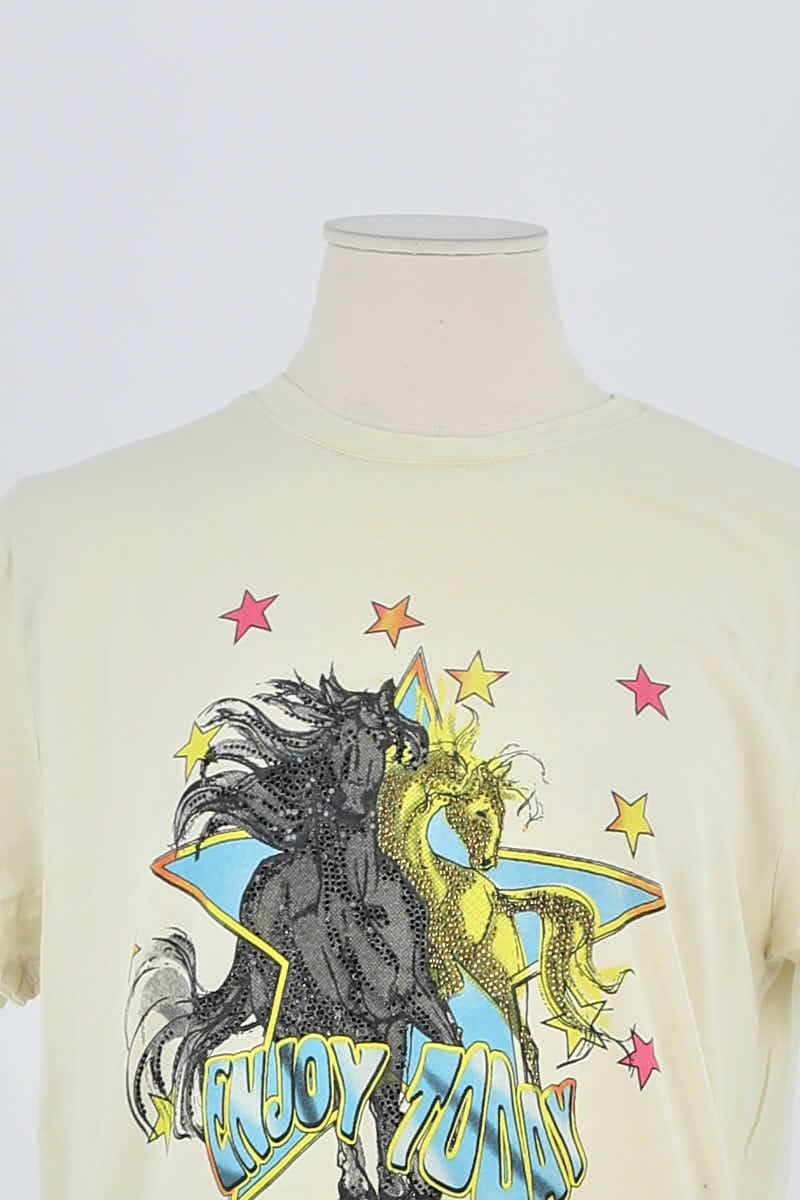 T-shirt Zadig & Voltaire Jaune en Coton
