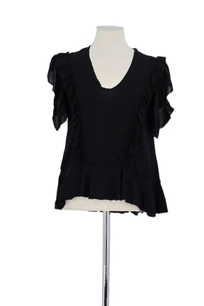 T-shirt Zadig & Voltaire Noir en Viscose, taille XS - Seconde Main