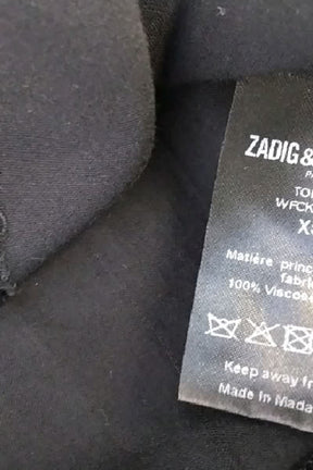 T-shirt Zadig & Voltaire Noir en Viscose