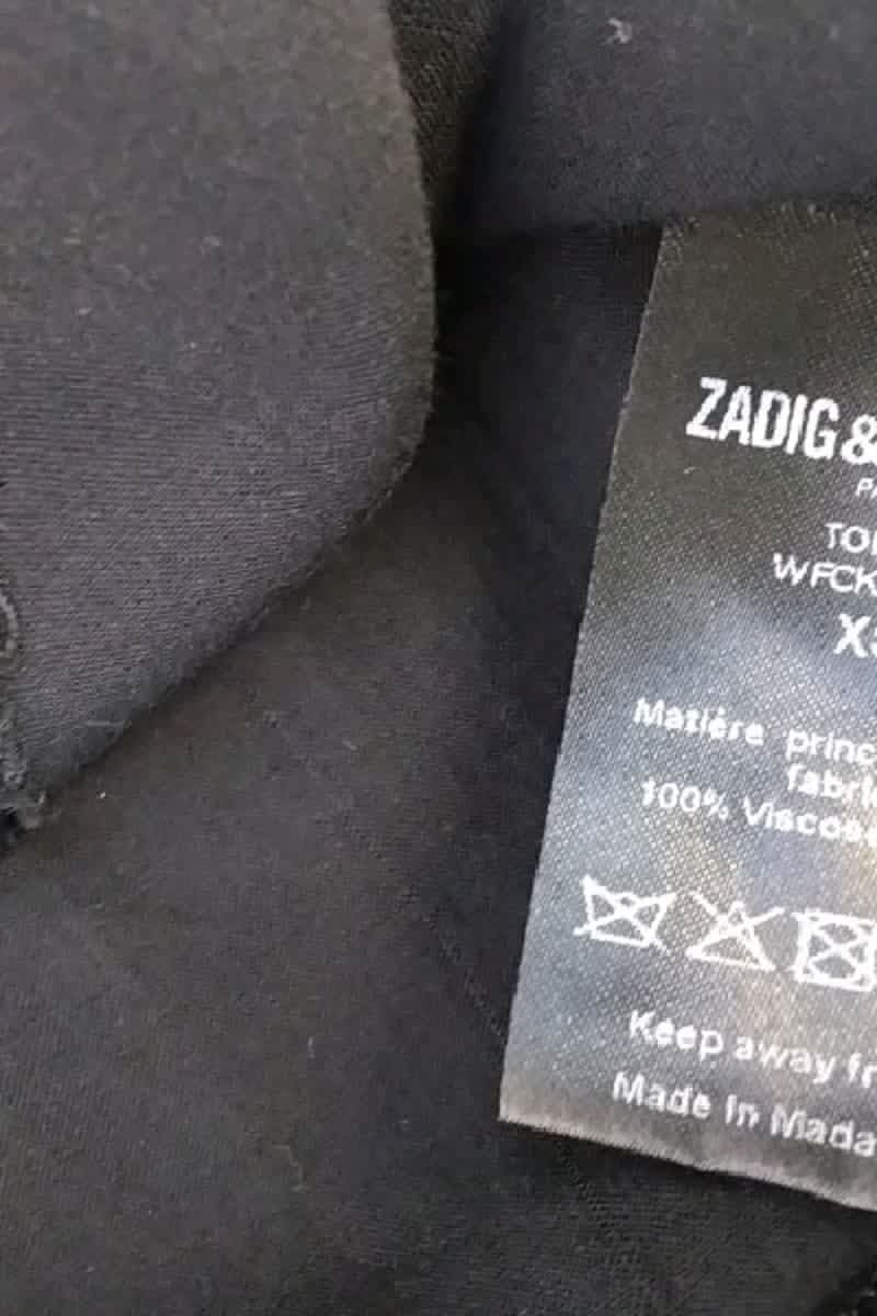 T-shirt Zadig & Voltaire Noir en Viscose