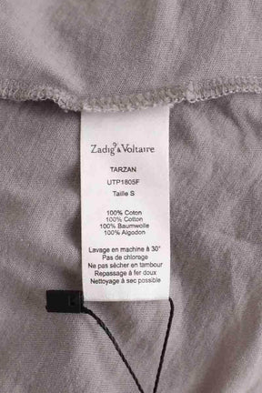 T-shirt Zadig & Voltaire Tarzan Gris en Coton