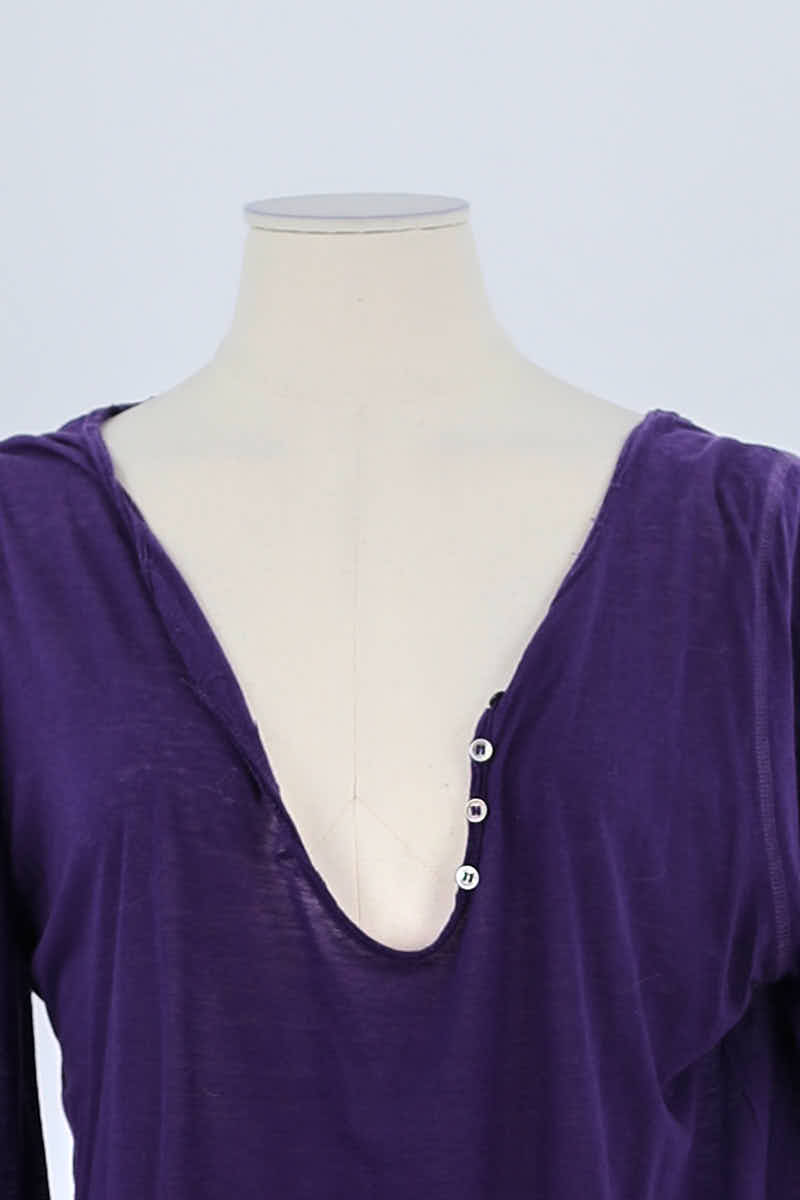 T-shirt Zadig & Voltaire Violet en Laine