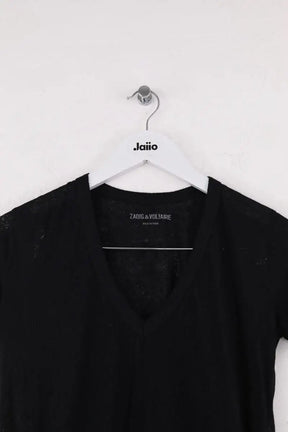 T-shirt Zadig & Voltaire Wassa burn Noir en Synthétique