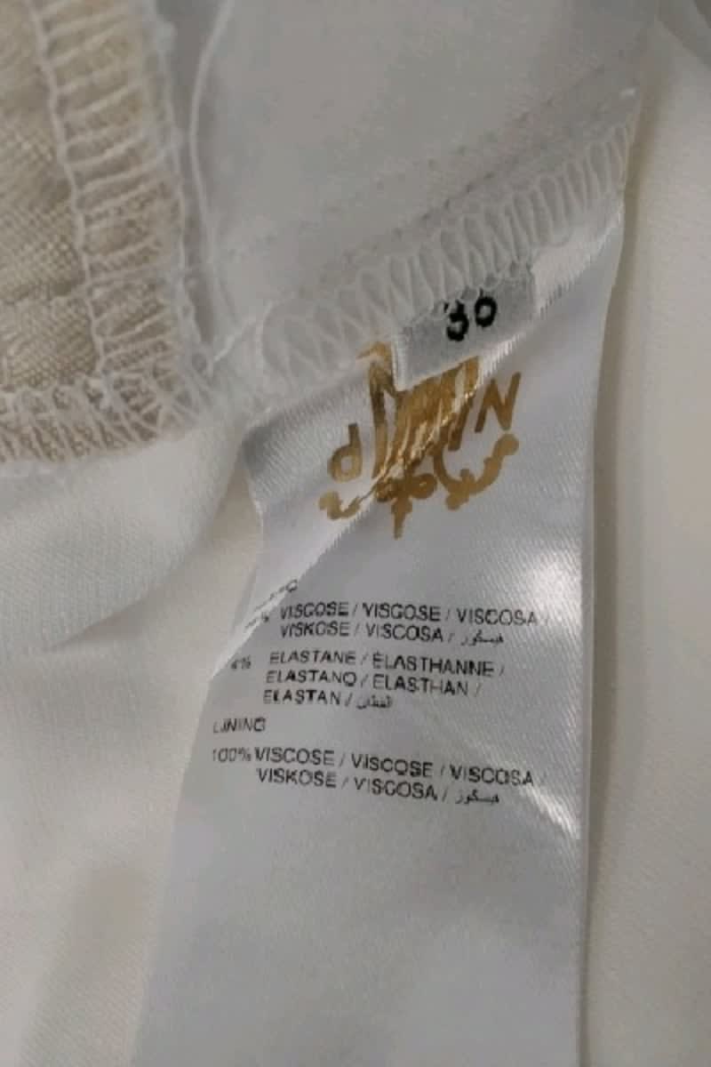 Pantalon droit DMN  Blanc