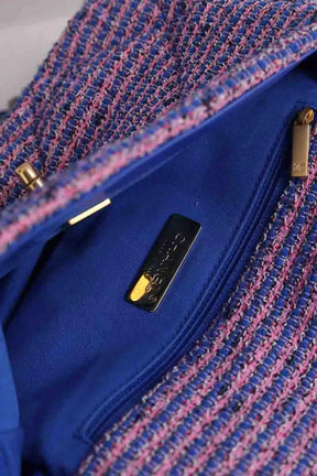 Sac à bandoulière Chanel Chanel 19 Rose en Tweed