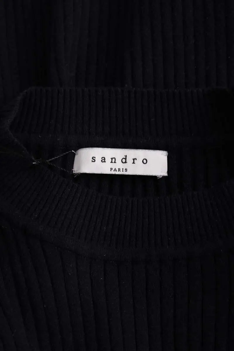 Top Sandro Marine en Coton