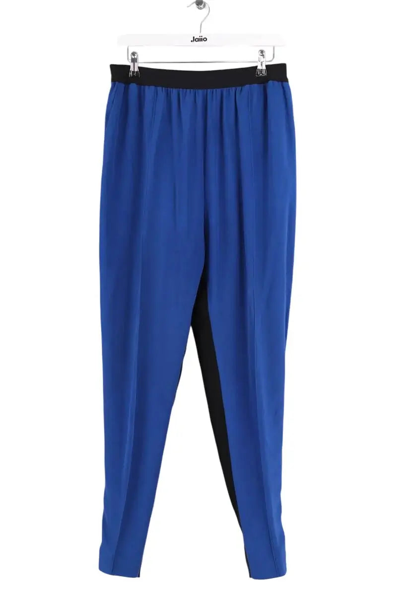 Pantalon droit Celine Bleu en Synthétique, taille M - Seconde Main