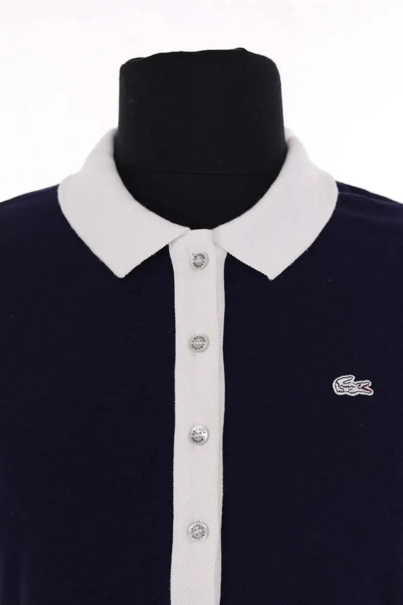 Polo Lacoste Marine en Coton
