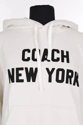 Sweatshirt Coach Ecru en Coton