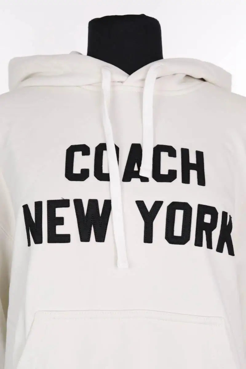 Sweatshirt Coach Ecru en Coton