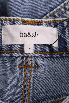 Pantalon droit Ba&Sh Bleu en Coton