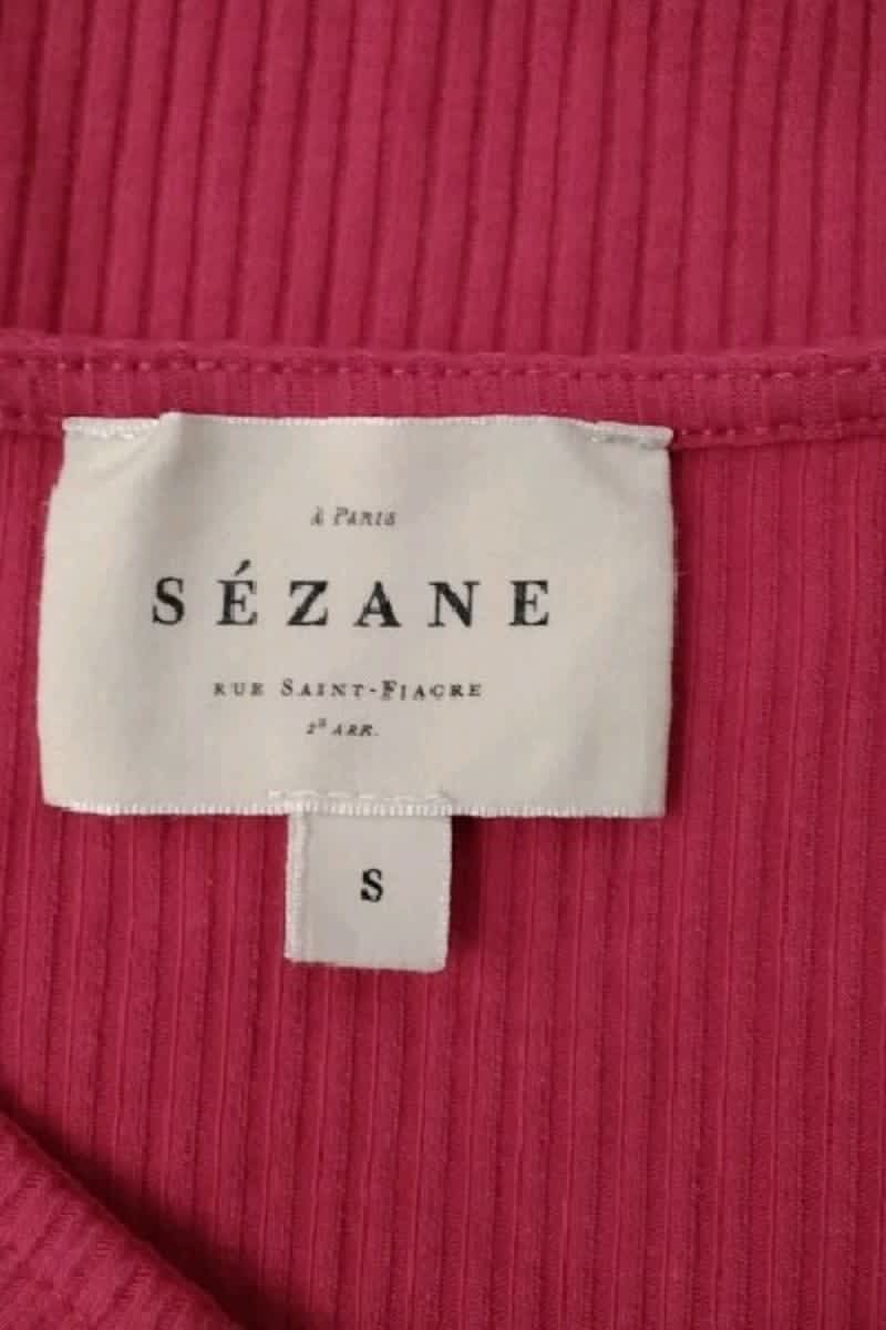 Top sans manche Sézane Rose en Coton