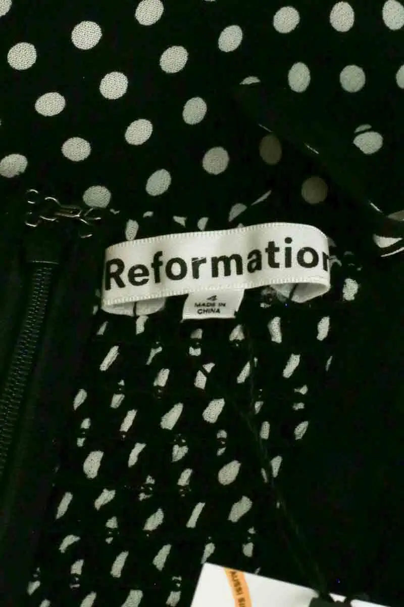 Robe Reformation Noir en Viscose