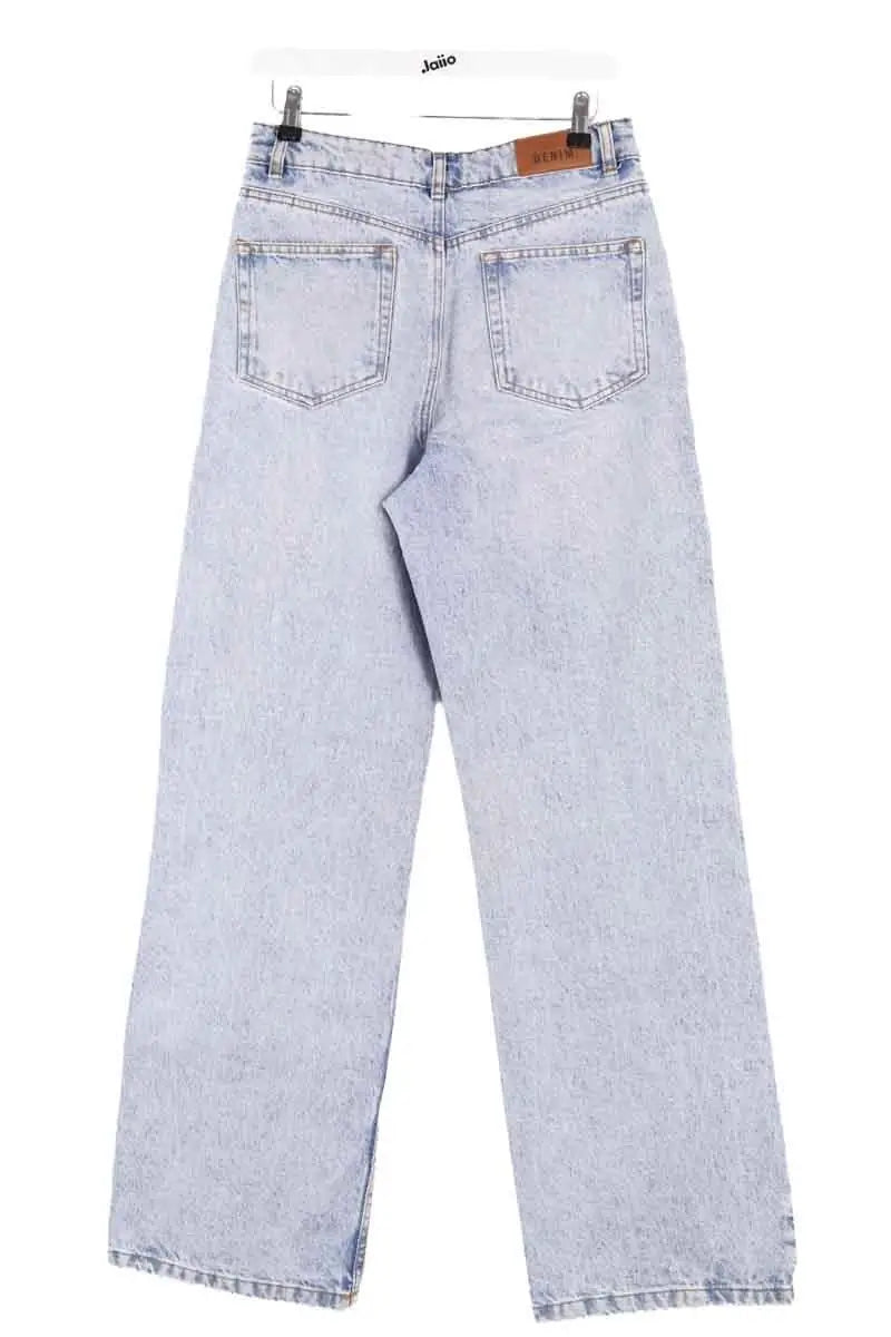 Jean large Sézane Bleu en Coton