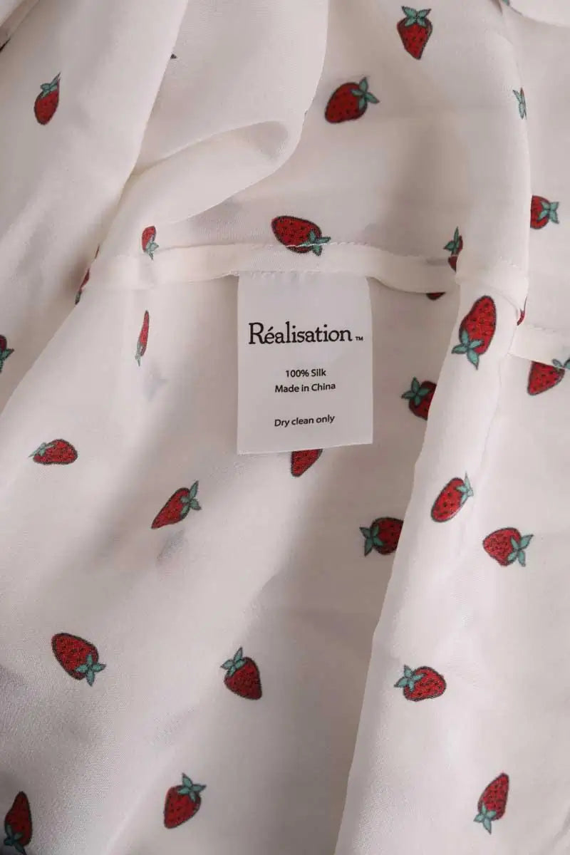 Robe Réalisation Blanc en Soie