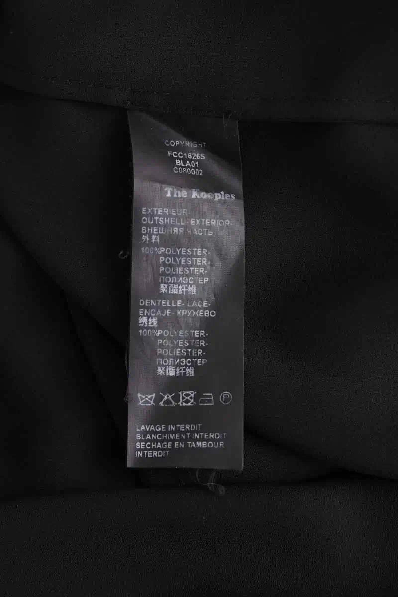 Blouse The Kooples Noir en Synthétique