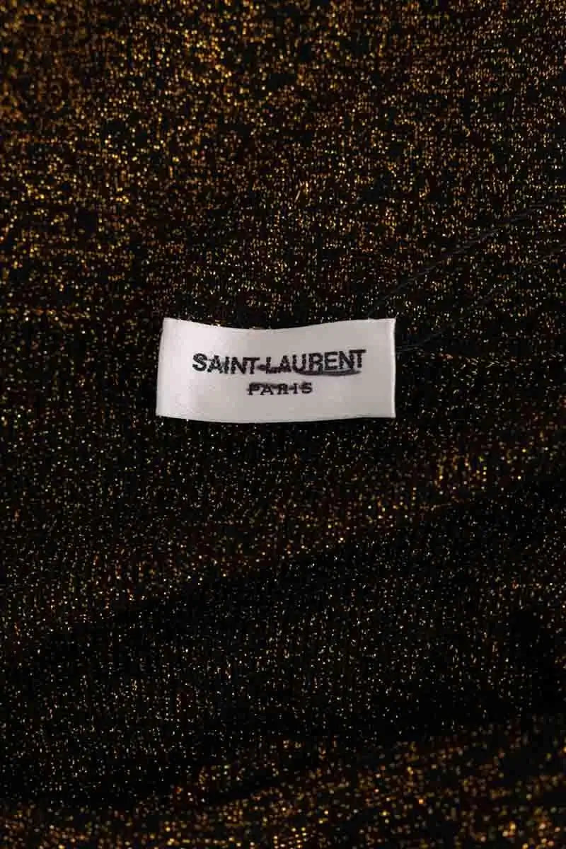Blouse Saint Laurent Doré en Synthétique