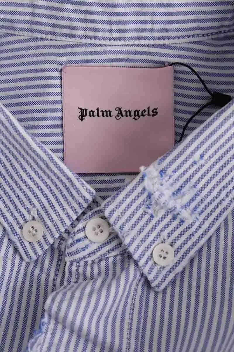 Chemise Palm Angels Bleu en Coton