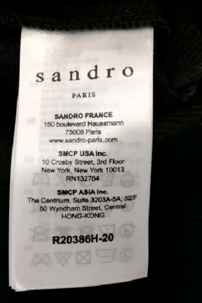 Robe Sandro  Noir