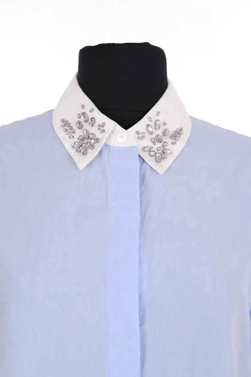 Chemise Claudie Pierlot Bleu en Coton
