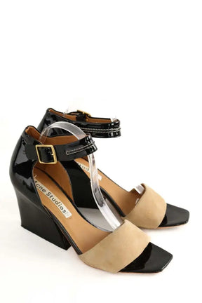 Talons Acne Studios Noir en Cuir verni