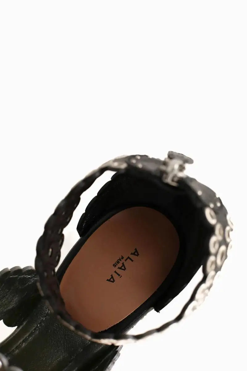 Talons Alaïa Noir en Cuir
