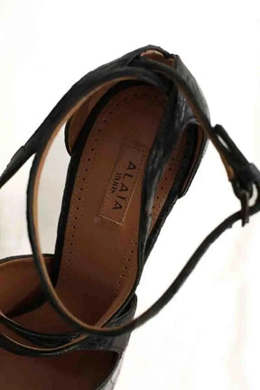 Talons Alaïa Noir en Cuir