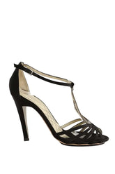 Talons Alberta Ferretti Noir en Daim, taille 38 - Seconde Main