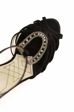 Talons Alberta Ferretti Noir en Daim