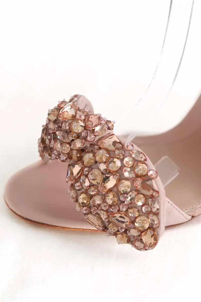 Talons Alexander McQueen Beige en Daim