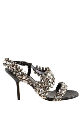 Talons Alexander McQueen Noir en Cuir, taille 36 - Seconde Main