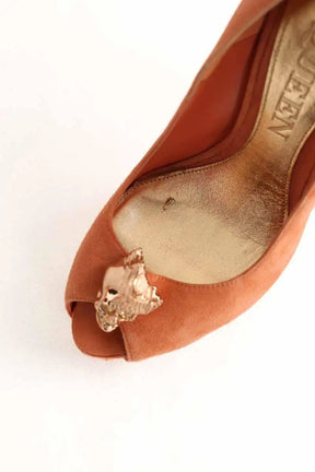 Talons Alexander McQueen Orange en Daim