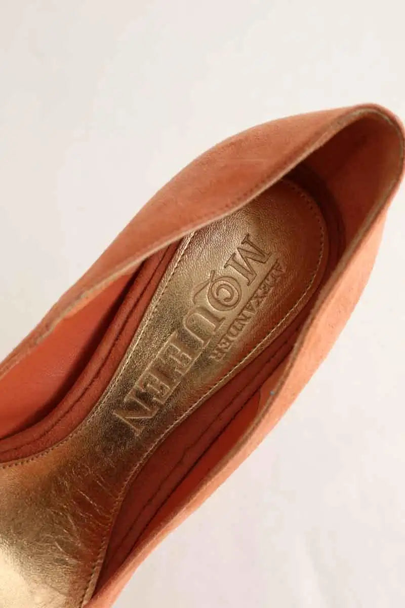 Talons Alexander McQueen Orange en Daim