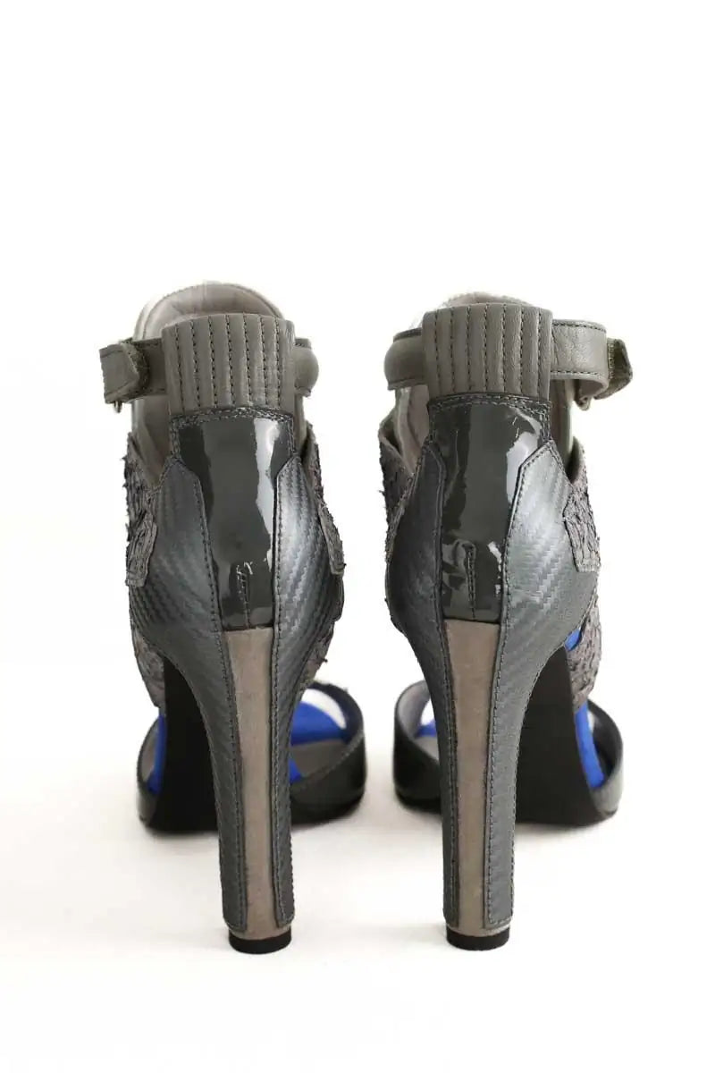Talons Alexander Wang Gris en Cuir