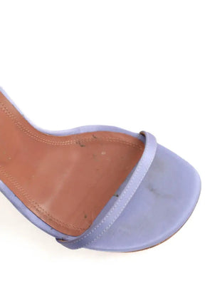 Talons Amina Muaddi Bleu en Tissu