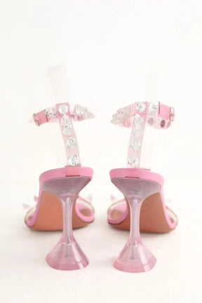 Talons Amina Muaddi Julia Rose en Tissu