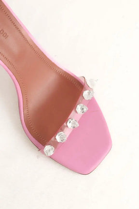Talons Amina Muaddi Julia Rose en Tissu