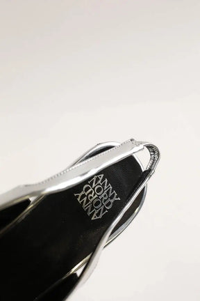 Talons Anny Nord Point blank slingback disco ball Argent en Cuir