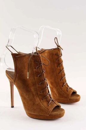Talons Aquazzura Camel en Daim