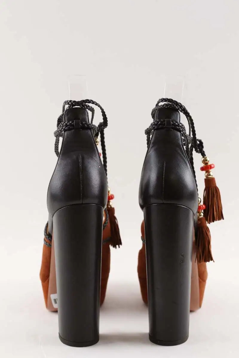 Talons Aquazzura Marron en Daim