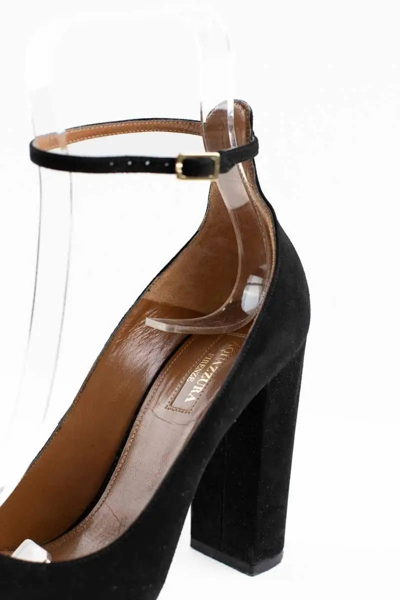 Talons Aquazzura Noir en Daim